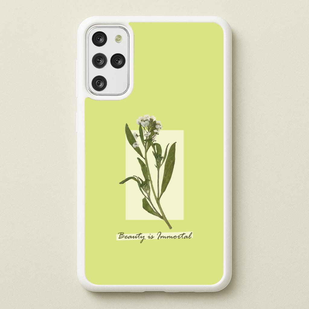 Beauty Is Immortal Press Flower - Floral Phone Case for Galaxy S20 Plus