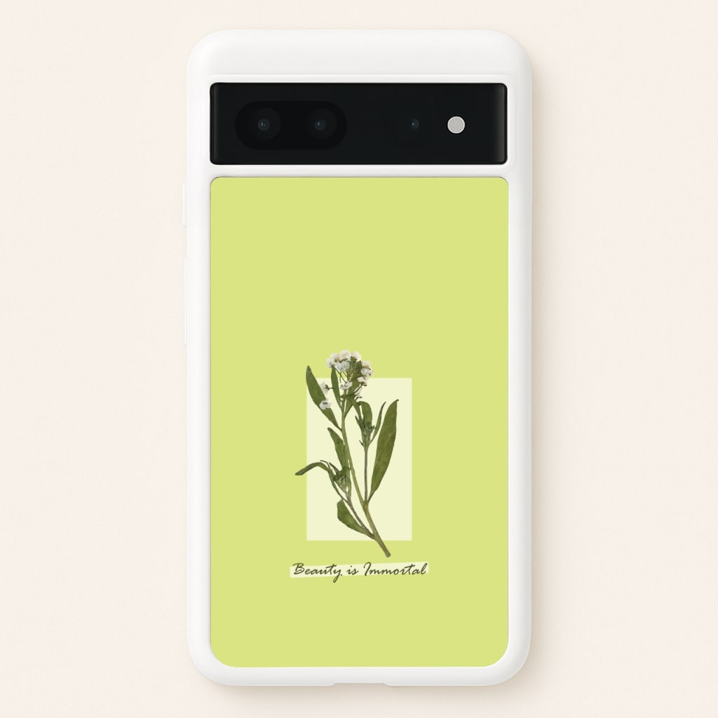 Beauty Is Immortal Press Flower - Floral Phone Case for Google Pixel 7