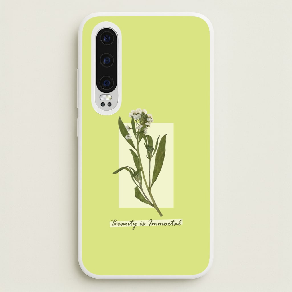 Beauty Is Immortal Press Flower - Floral Phone Case for Huawei P30