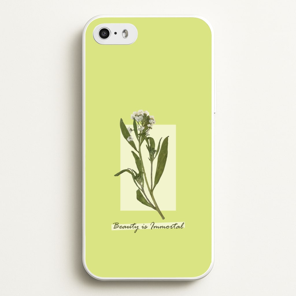 Beauty Is Immortal Press Flower - Floral Phone Case for iPhone 5 / 5s / SE 2016