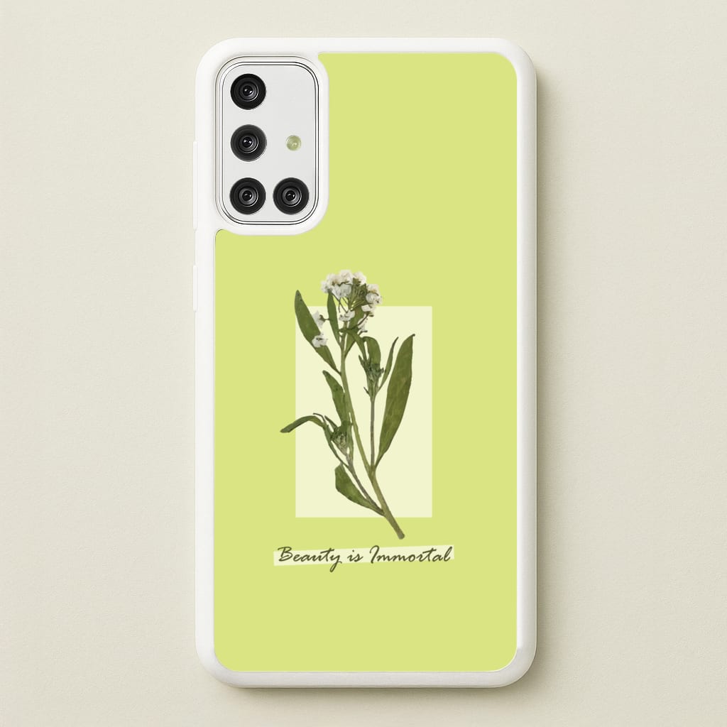 Beauty Is Immortal Press Flower - Floral Phone Case for Galaxy A71