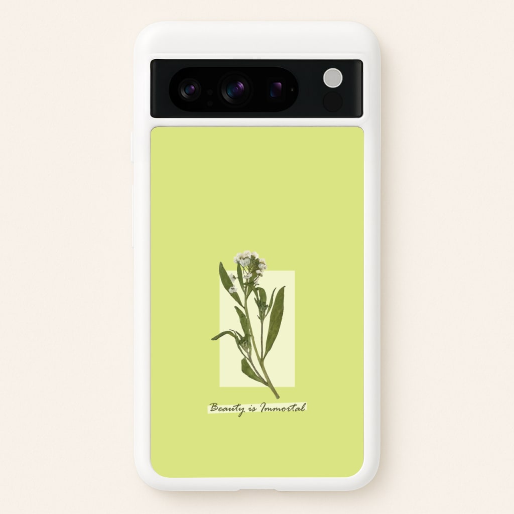 Beauty Is Immortal Press Flower - Floral Phone Case for Google Pixel 8 Pro