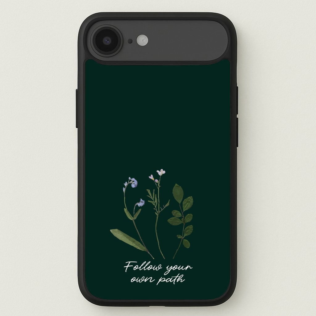 Follow Your Own Path Dark Green Phone Case for iPhone 17 Air