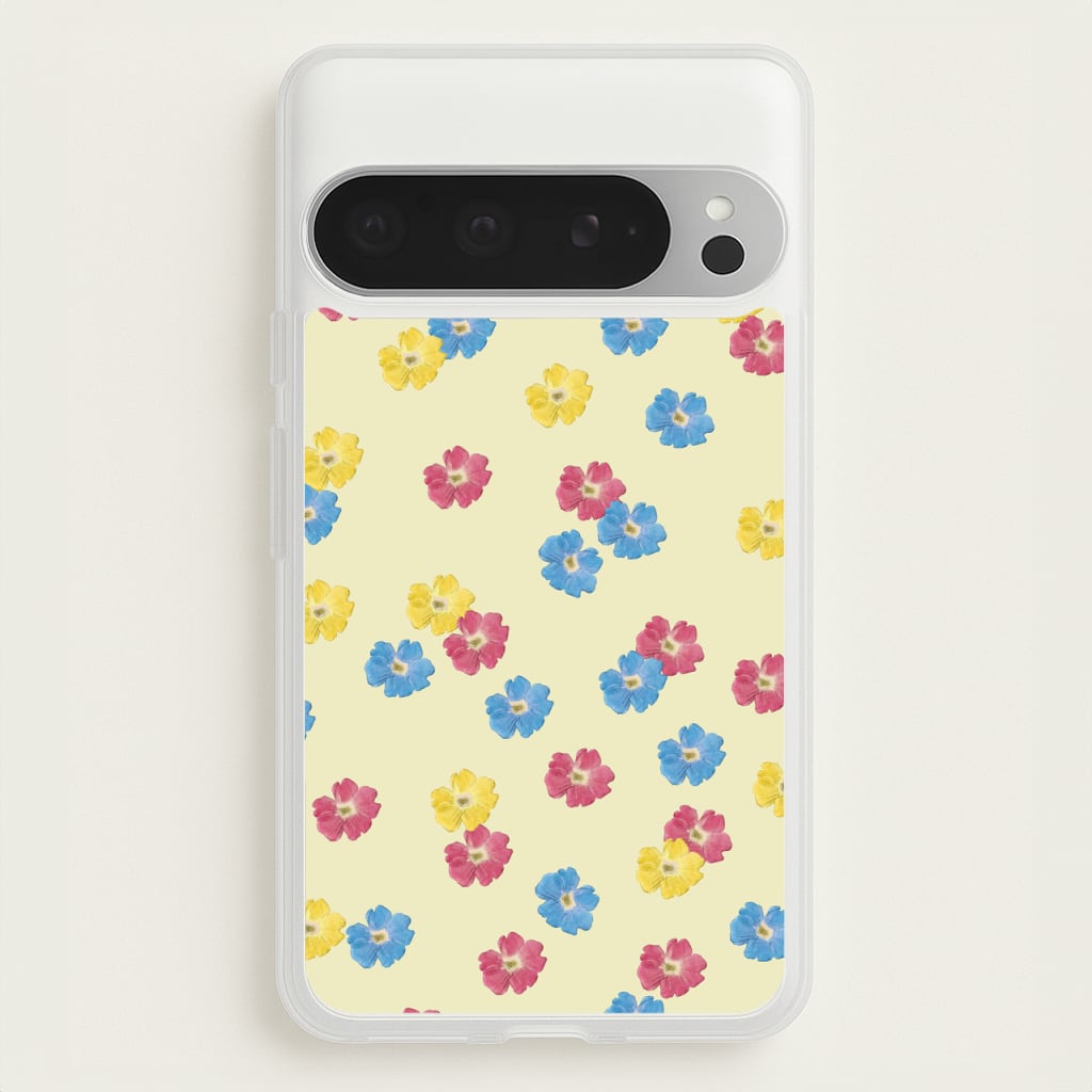 Pastel Pressed Flowers Pattern - Floral Phone Case for Google Pixel 9 Pro XL