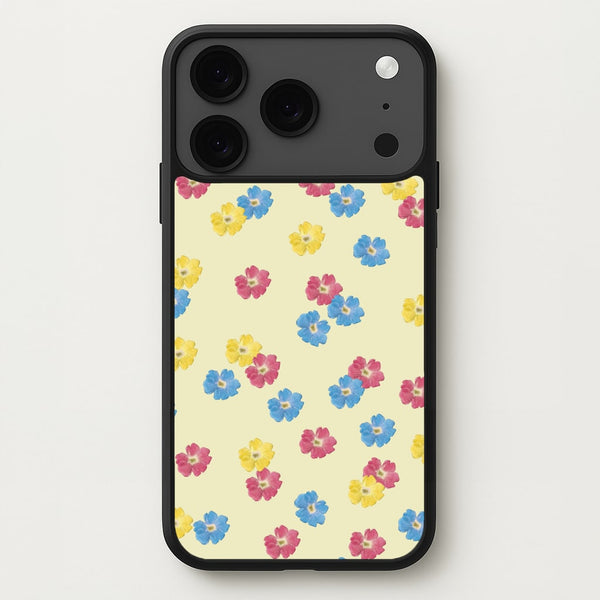 Pastel Pressed Flowers Pattern Phone Case for iPhone 17 Pro Max