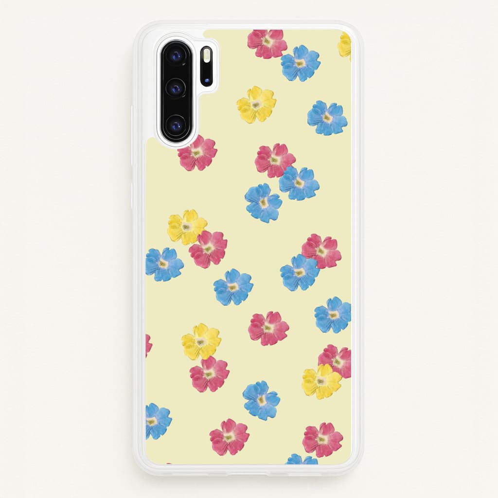 Pastel Pressed Flowers Pattern - Floral Phone Case for Huawei P30 Pro