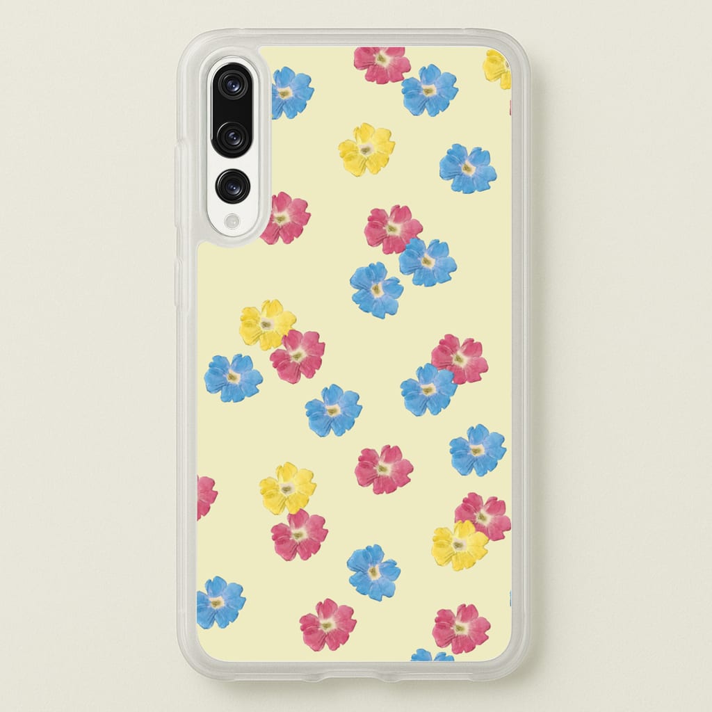 Pastel Pressed Flowers Pattern - Floral Phone Case for Huawei P20 Pro