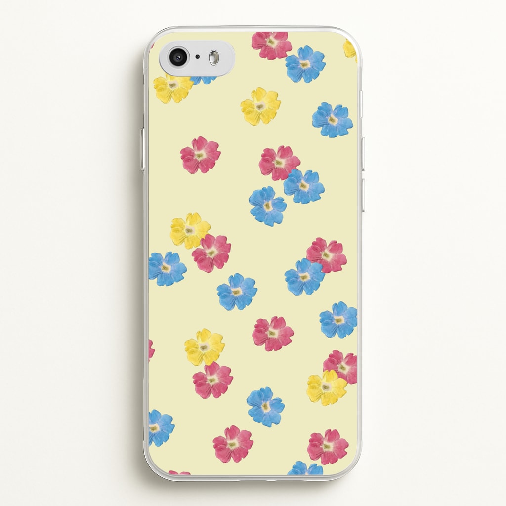 Pastel Pressed Flowers Pattern - Floral Phone Case for iPhone 5 / 5s / SE 2016