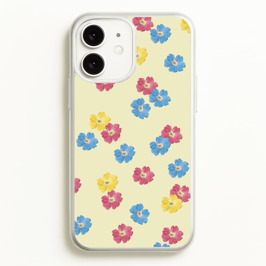 Pastel Pressed Flowers Pattern - Floral Phone Case for iPhone 11