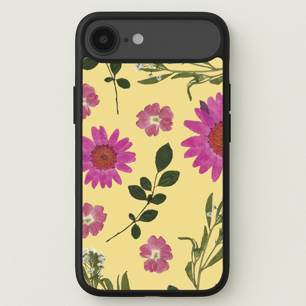 Pressed Plants Yellow Phone Case for iPhone 17 Air