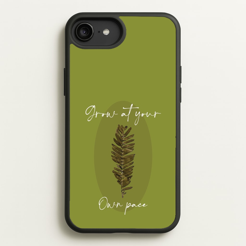 Grow At Your Own Pace Fern - Floral Phone Case for iPhone 6 Plus / 7 Plus / 8 Plus