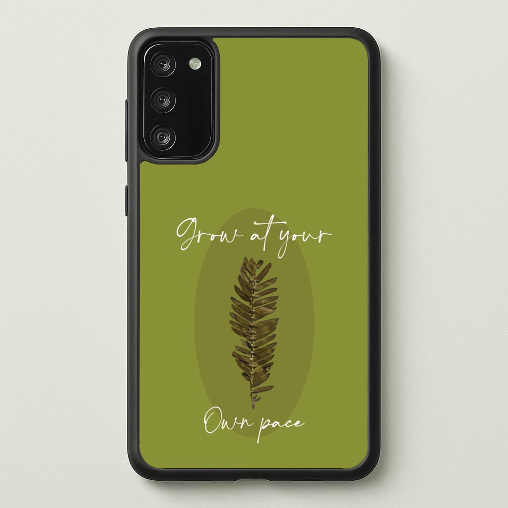 Grow At Your Own Pace Fern - Floral Phone Case for Galaxy S20FE