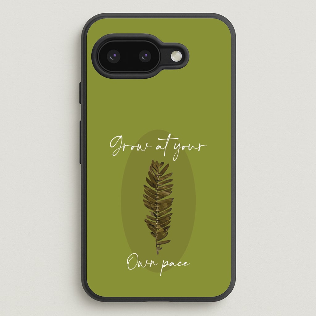 Grow At Your Own Pace Fern - Floral Phone Case for Google Pixel 9a