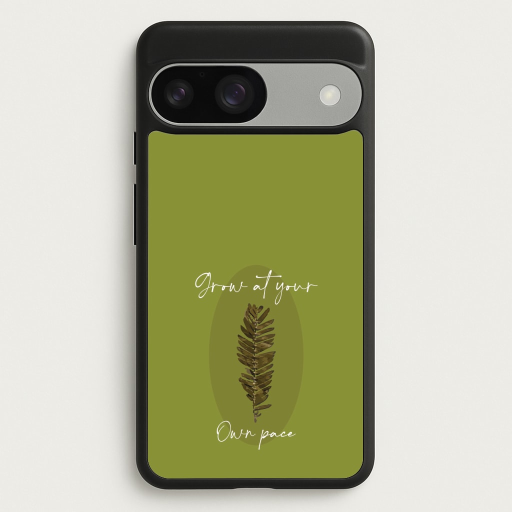 Grow At Your Own Pace Fern - Floral Phone Case for Google Pixel 9 / 9 Pro