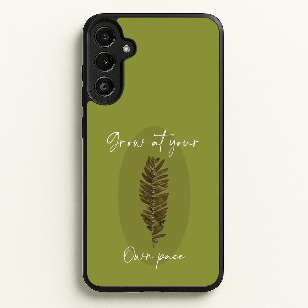 Grow At Your Own Pace Fern - Floral Phone Case for Galaxy A34