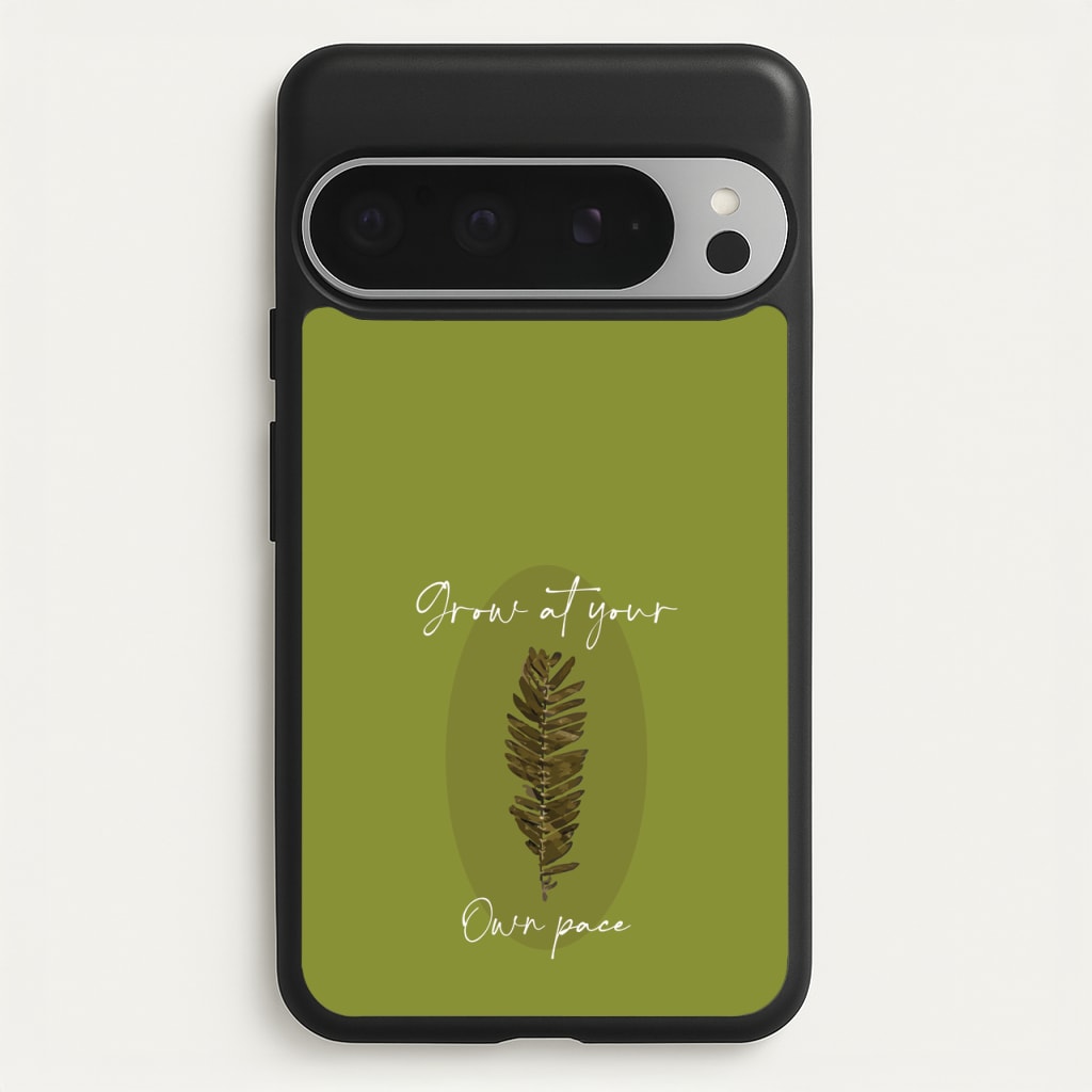 Grow At Your Own Pace Fern - Floral Phone Case for Google Pixel 9 Pro XL