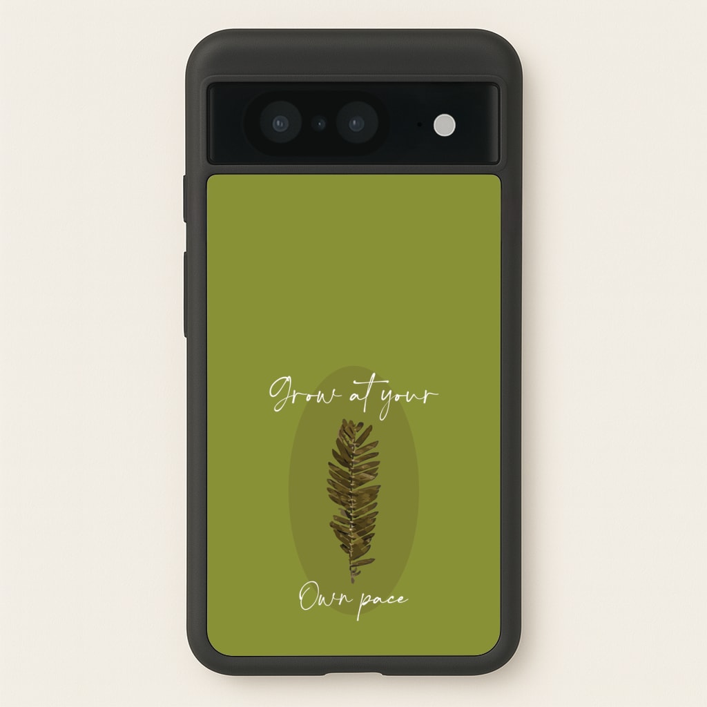 Grow At Your Own Pace Fern - Floral Phone Case for Google Pixel 8