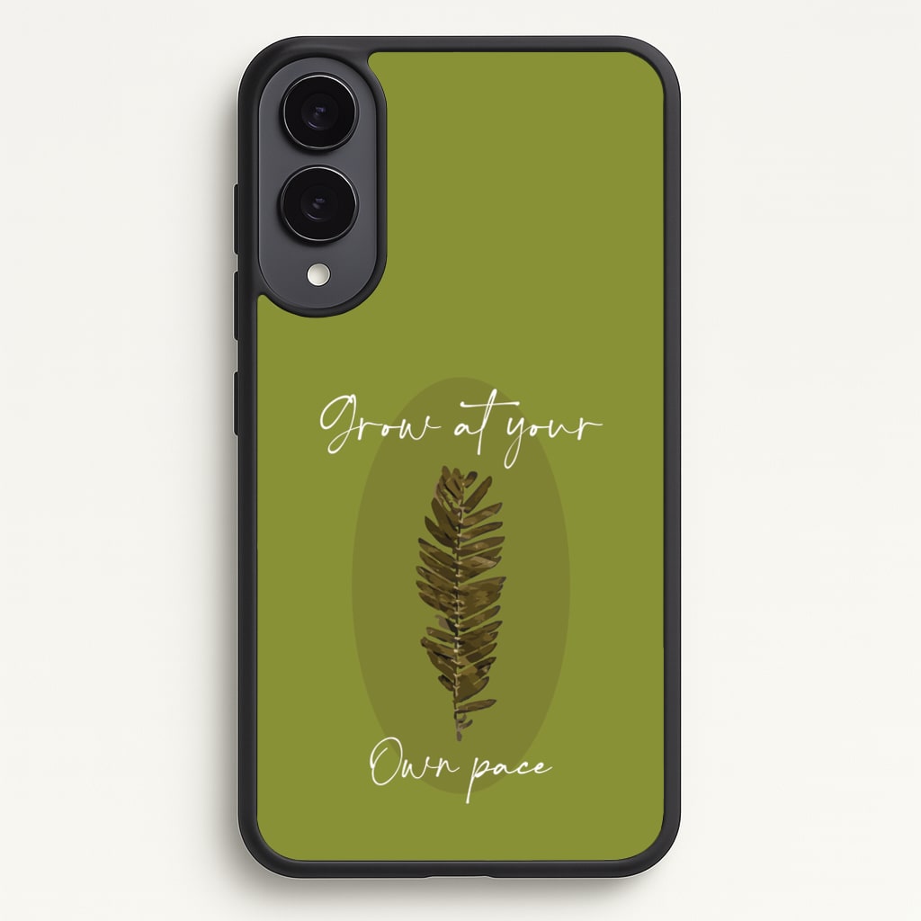 Grow At Your Own Pace Fern - Floral Phone Case for Galaxy S25 Edge