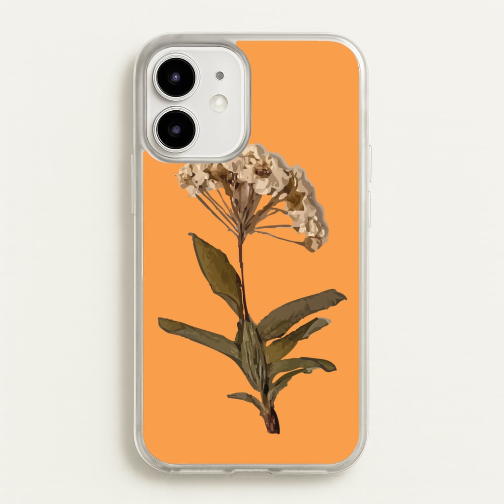 Bright Orange Pressed Flower - Floral Phone Case for iPhone 12 / 12 Pro