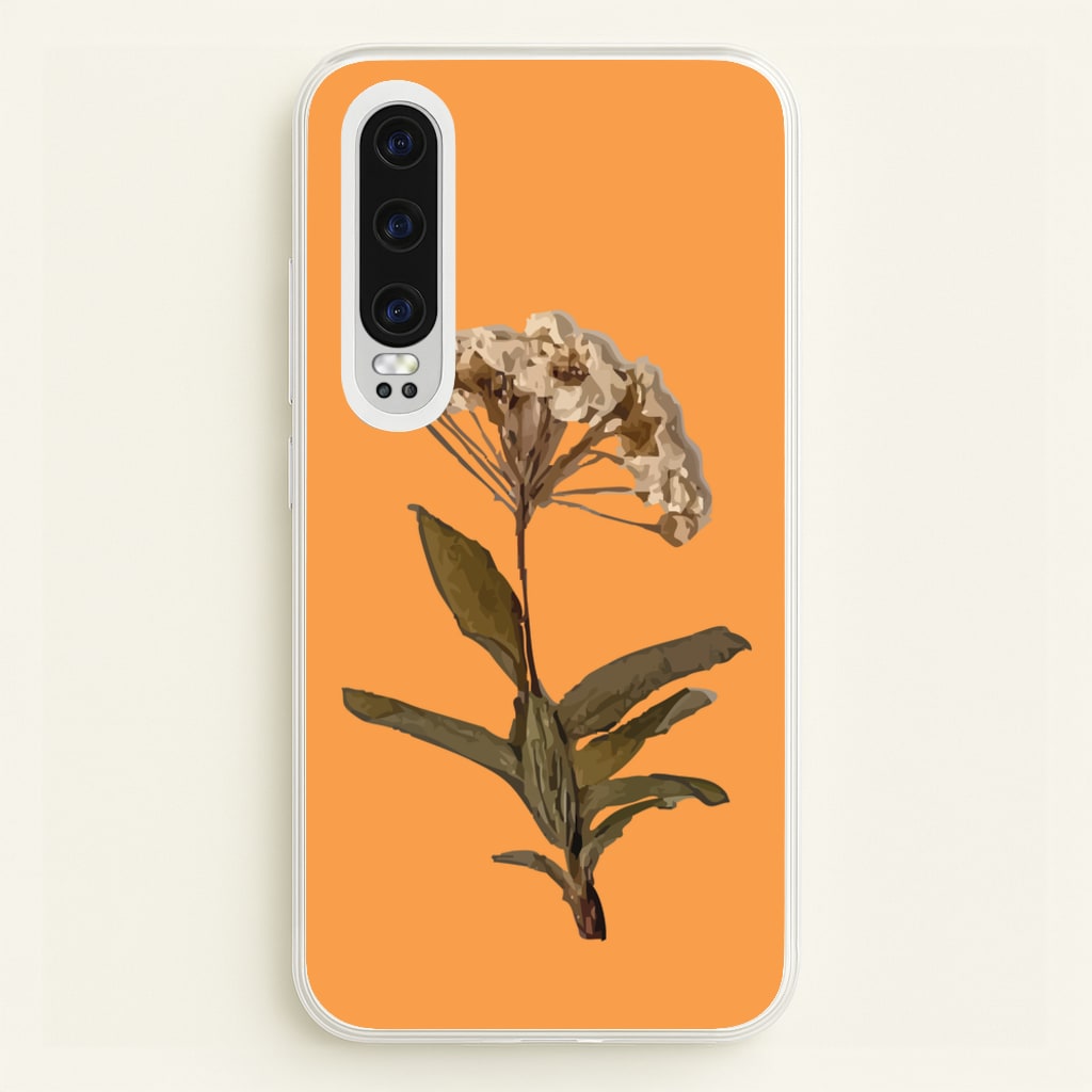 Bright Orange Pressed Flower - Floral Phone Case for Huawei P30