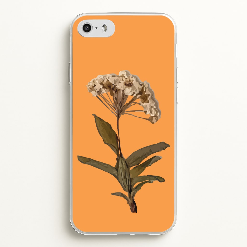 Bright Orange Pressed Flower - Floral Phone Case for iPhone 5 / 5s / SE 2016