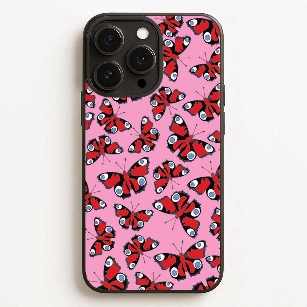 Red Butterfly - Butterfly Patterns - Butterfly Patterns Phone Case for iPhone 16 Pro Max
