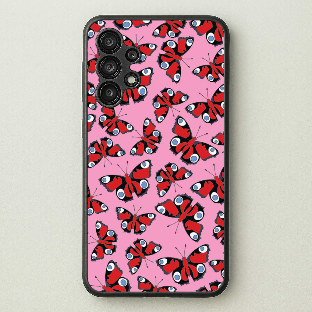 Red Butterfly - Butterfly Patterns - Butterfly Patterns Phone Case for Galaxy A13