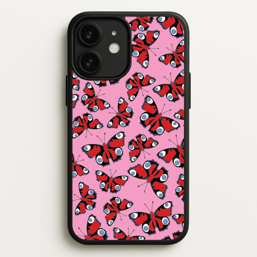 Red Butterfly - Butterfly Patterns - Butterfly Patterns Phone Case for iPhone 11