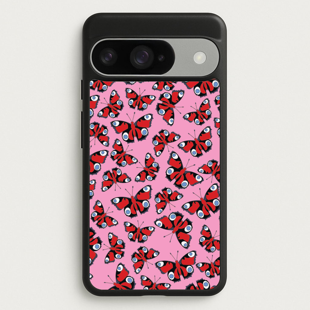 Red Butterfly - Butterfly Patterns Phone Case for Google Pixel 10 / 10 Pro