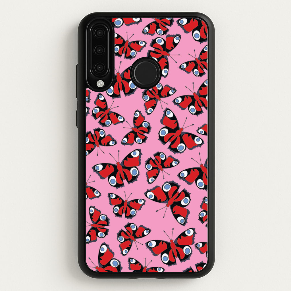 Red Butterfly - Butterfly Patterns - Butterfly Patterns Phone Case for Huawei P30 Lite