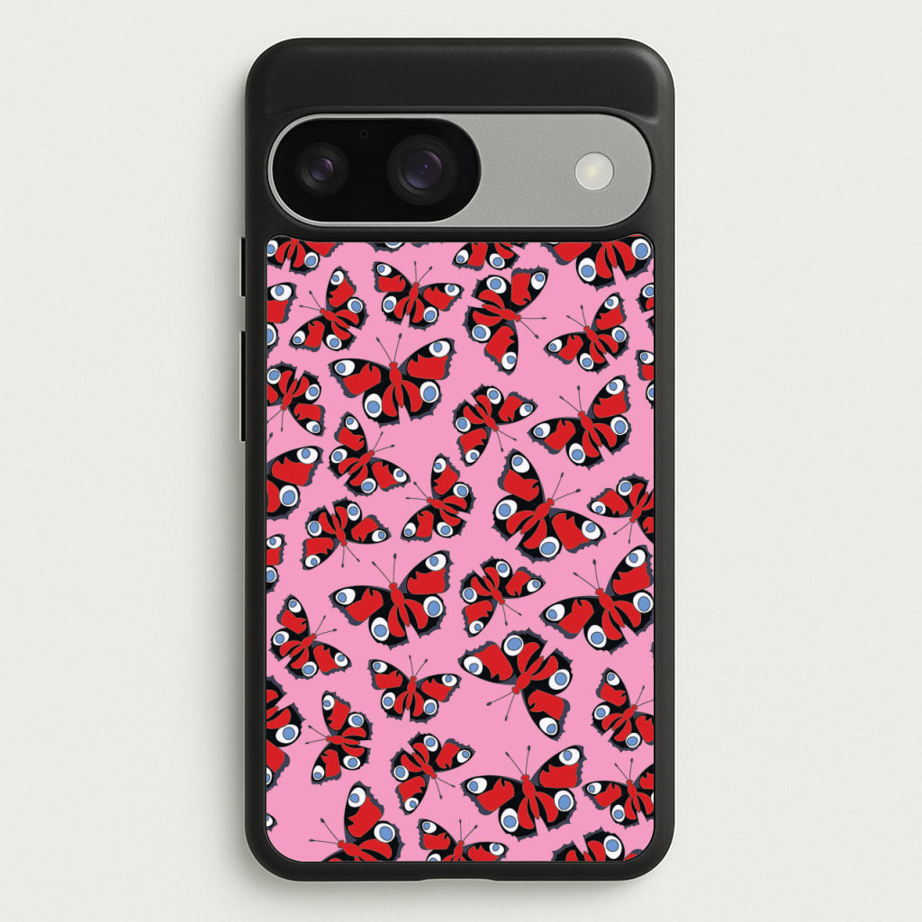 Red Butterfly - Butterfly Patterns - Butterfly Patterns Phone Case for Google Pixel 9 / 9 Pro
