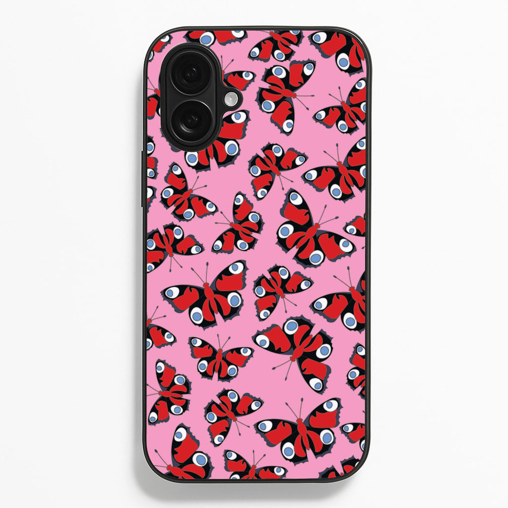 Red Butterfly - Butterfly Patterns Phone Case