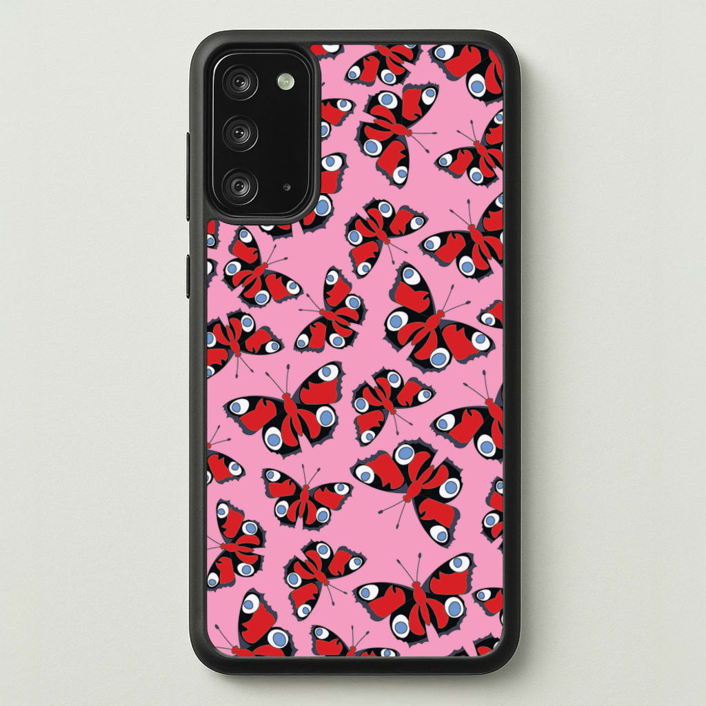 Red Butterfly - Butterfly Patterns - Butterfly Patterns Phone Case for Galaxy Note 20