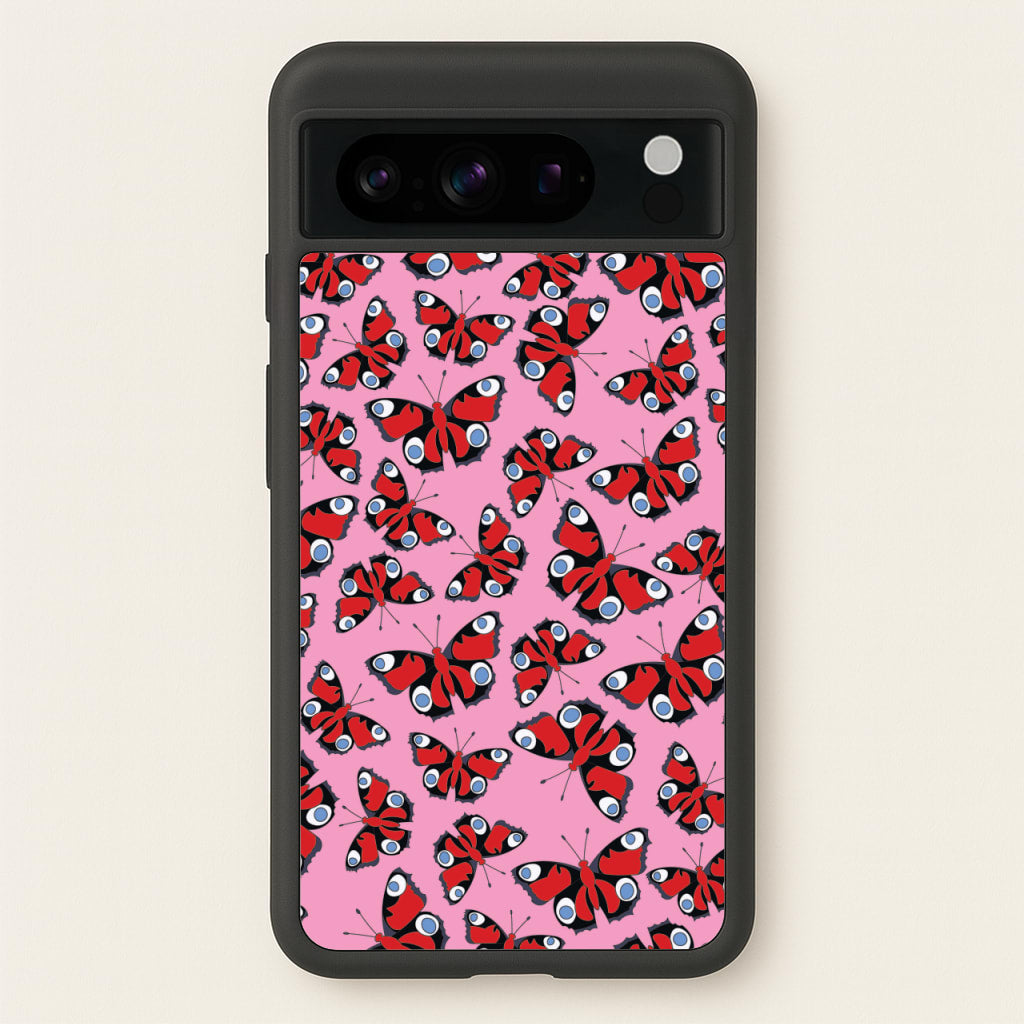 Red Butterfly - Butterfly Patterns - Butterfly Patterns Phone Case for Google Pixel 8 Pro