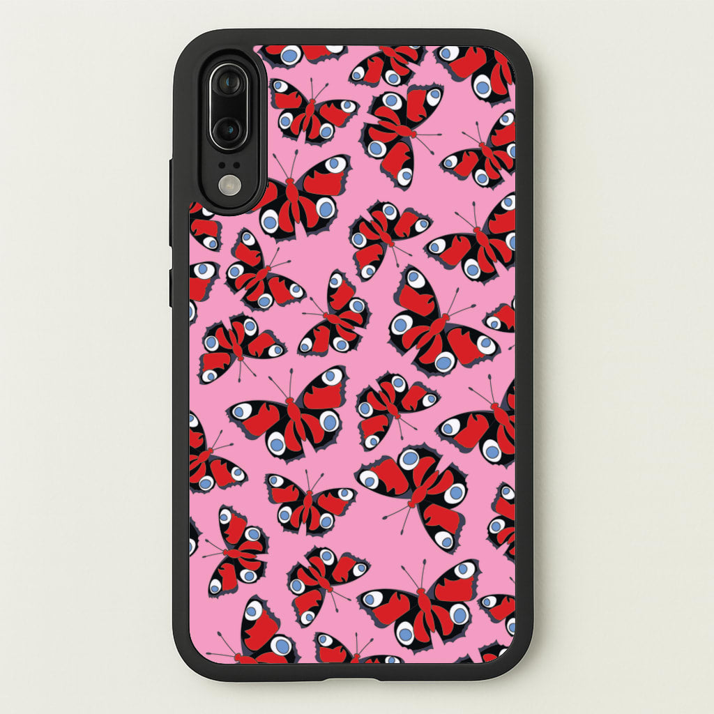 Red Butterfly - Butterfly Patterns - Butterfly Patterns Phone Case for Huawei P20