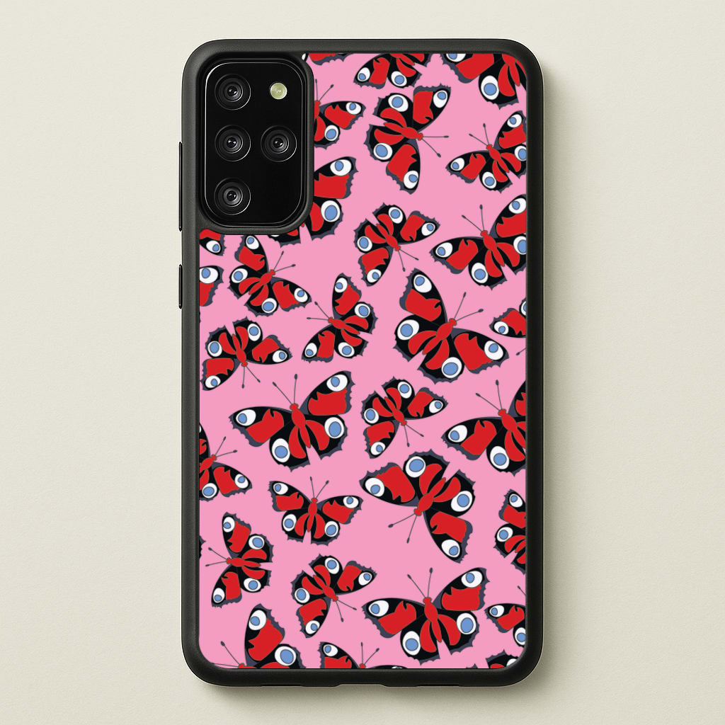Red Butterfly - Butterfly Patterns - Butterfly Patterns Phone Case for Galaxy S20 Plus
