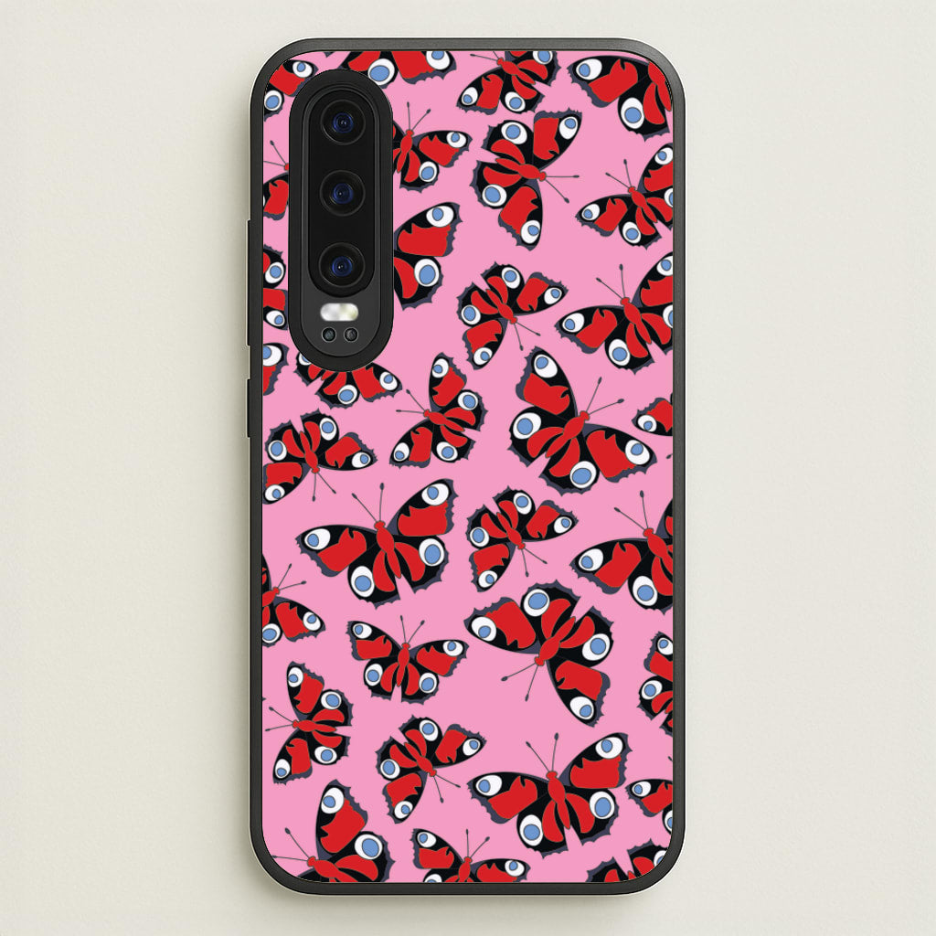 Red Butterfly - Butterfly Patterns - Butterfly Patterns Phone Case for Huawei P30