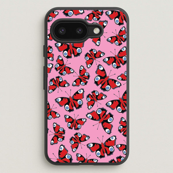 Red Butterfly - Butterfly Patterns - Butterfly Patterns Phone Case for Google Pixel 9a