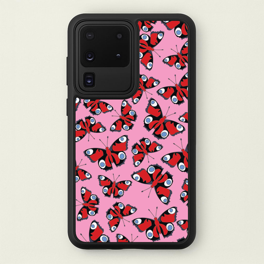 Red Butterfly - Butterfly Patterns - Butterfly Patterns Phone Case for Galaxy S20 Ultra