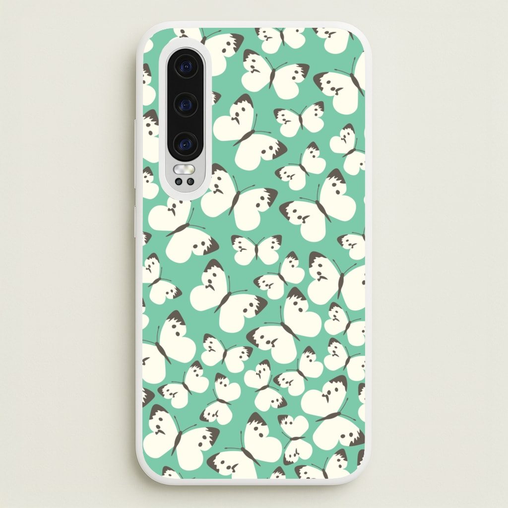 White Butterfly - Butterfly Patterns - Butterfly Patterns Phone Case for Huawei P30