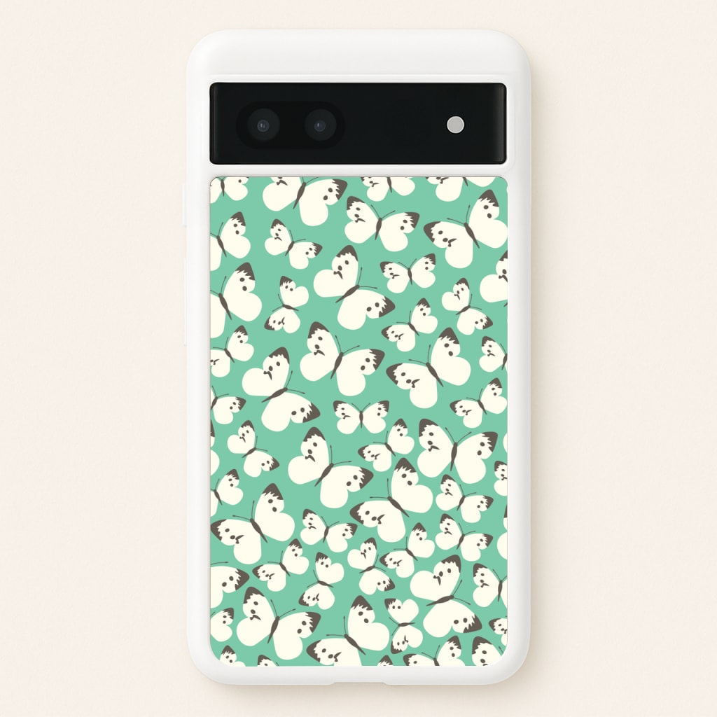 White Butterfly - Butterfly Patterns - Butterfly Patterns Phone Case for Google Pixel 6a