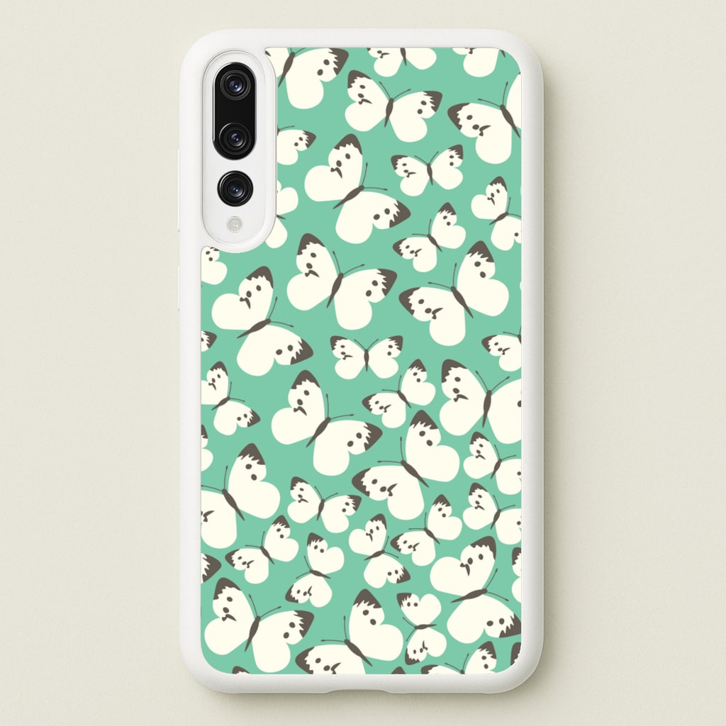 White Butterfly - Butterfly Patterns - Butterfly Patterns Phone Case for Huawei P20 Pro