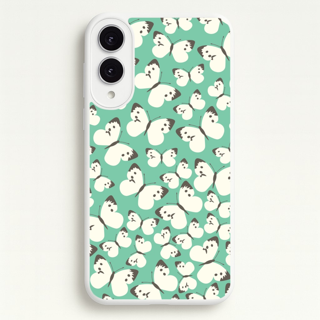 White Butterfly - Butterfly Patterns - Butterfly Patterns Phone Case for Galaxy S25 Edge