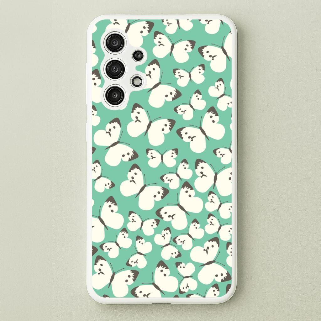 White Butterfly - Butterfly Patterns - Butterfly Patterns Phone Case for Galaxy A13