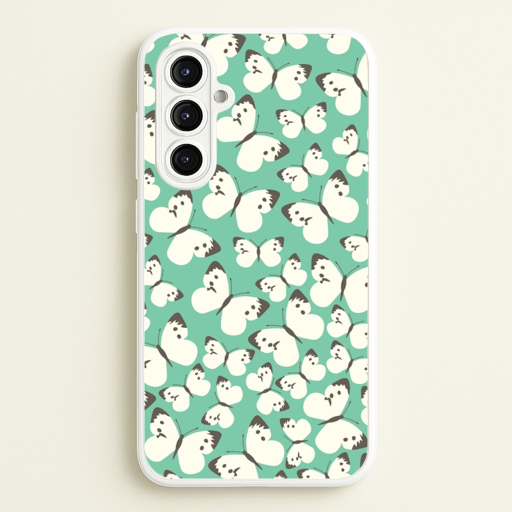 White Butterfly - Butterfly Patterns - Butterfly Patterns Phone Case for Galaxy A16