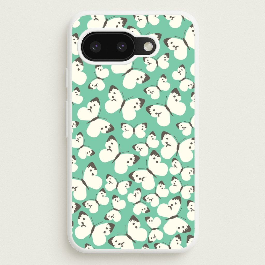 White Butterfly - Butterfly Patterns - Butterfly Patterns Phone Case for Google Pixel 9a