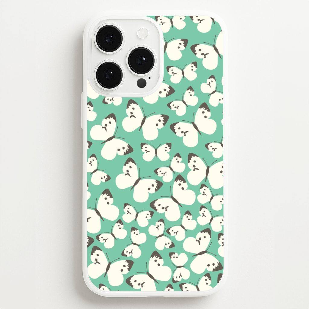 White Butterfly - Butterfly Patterns - Butterfly Patterns Phone Case for iPhone 13 Pro Max