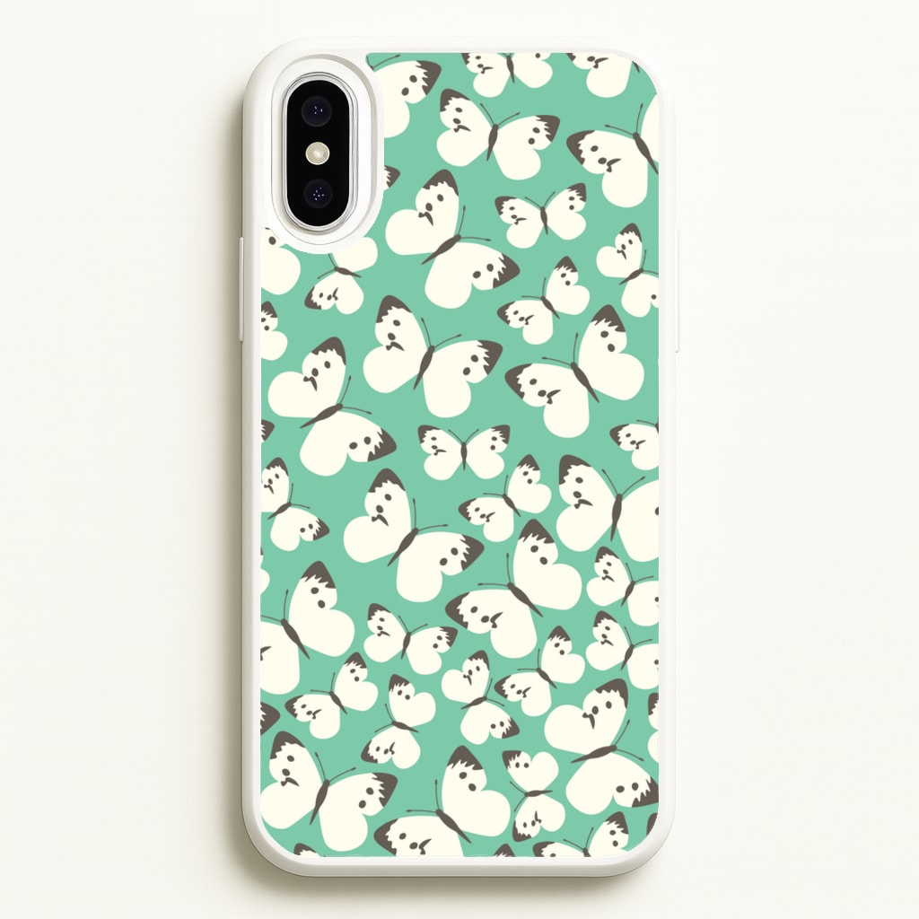 White Butterfly - Butterfly Patterns - Butterfly Patterns Phone Case for iPhone XS Max