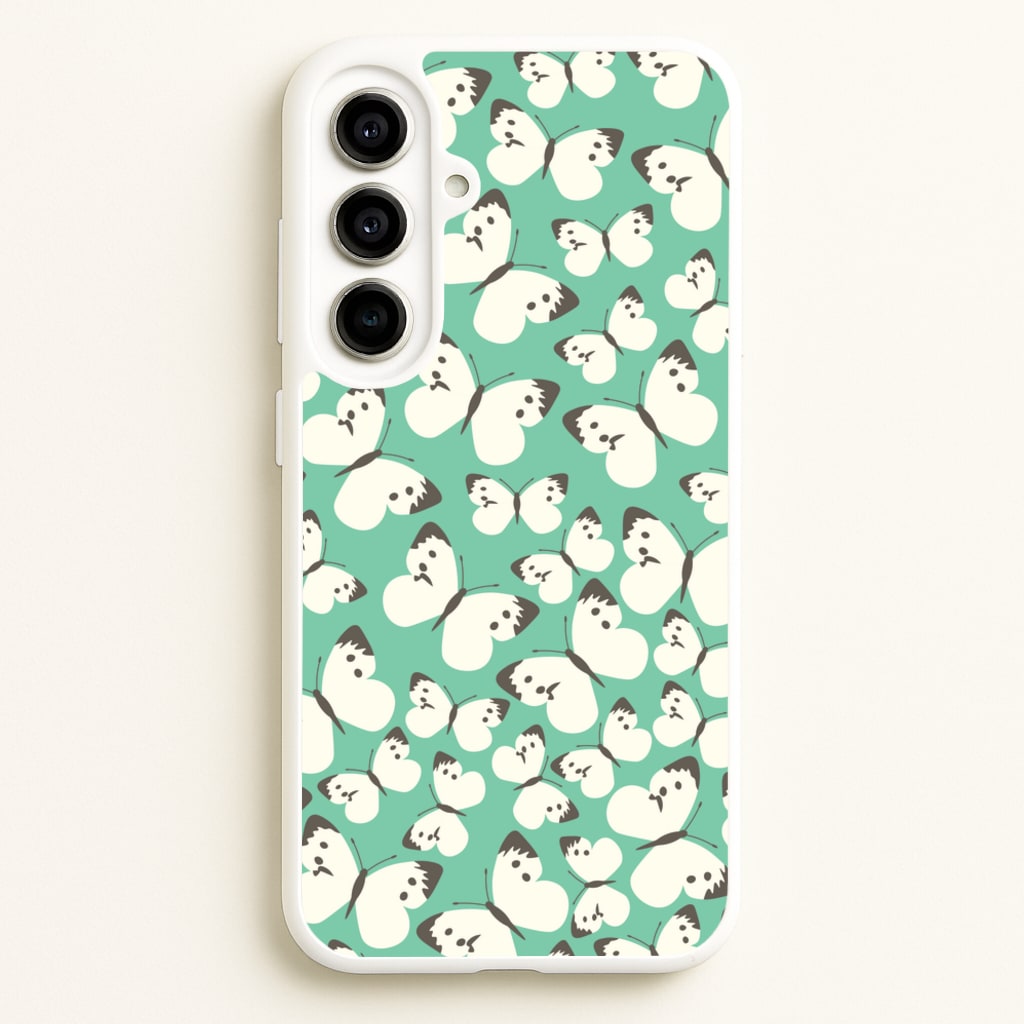 White Butterfly - Butterfly Patterns - Butterfly Patterns Phone Case for Galaxy A56