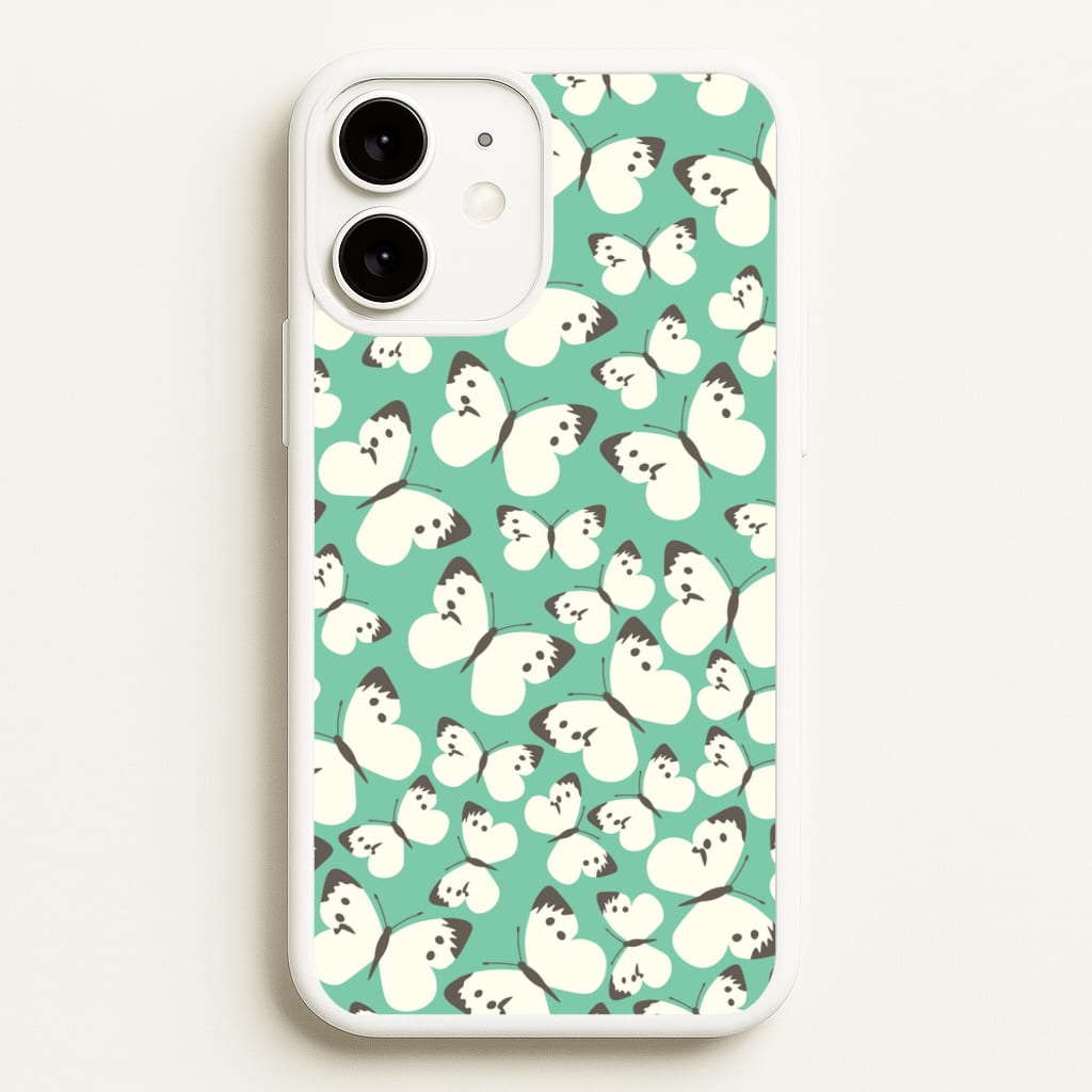 White Butterfly - Butterfly Patterns - Butterfly Patterns Phone Case for iPhone 11